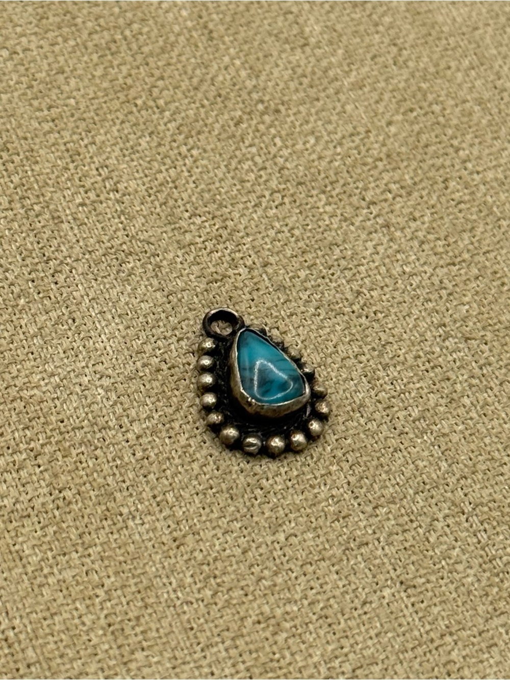 Turquoise Teardrop Pendant Charm - Women Jewelry